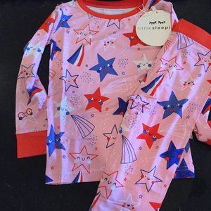 NWT 3T Star Little Sleepies (Long sleeve/long pants)